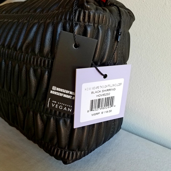 House of Want We Are Thoughtful Vegan Leather Shoulder Bag - Picture 7 of 10